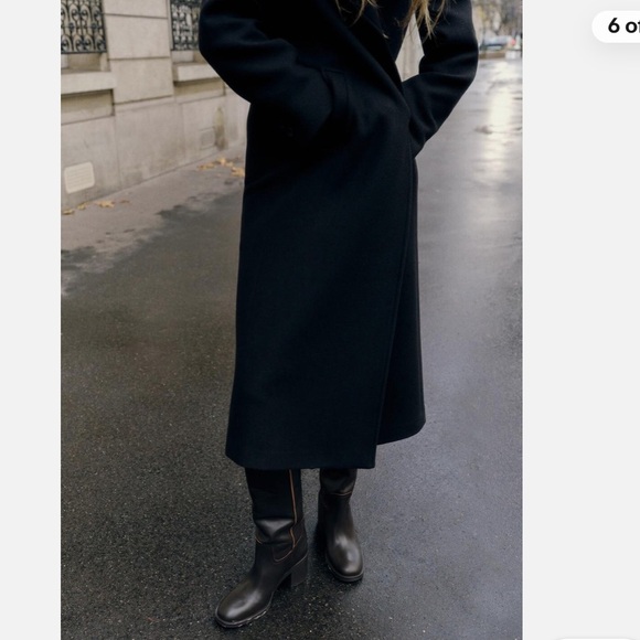 Zara Brown Heeled Leather Boots - Picture 4 of 7